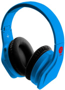 Vibe FLI Over-Ear Foldable Headphones with In-Line Microphone - Blue-
