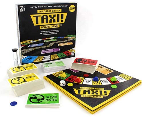 Ginger Fox Great British Taxi General Knowledge Board Game, For The Whole Family