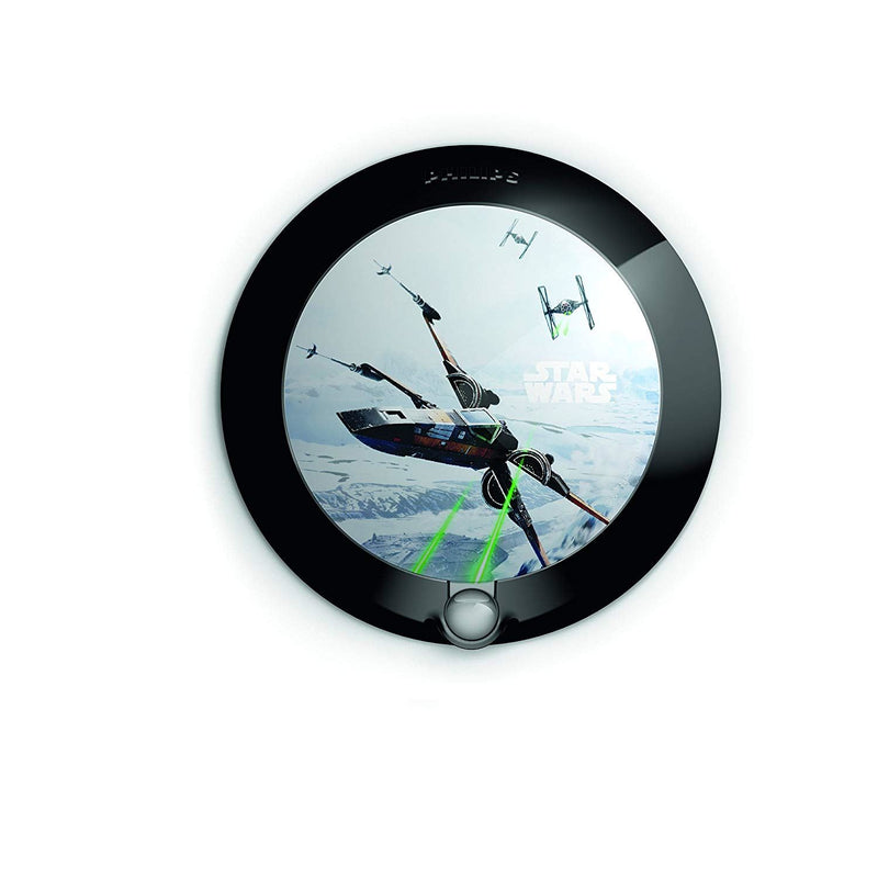 Philips Battery Operated Star Wars-X Wing Episode VIII Children's Portable LED Night Light, Synthetics, 0.3 W, Black