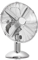 Dealberry 10" Or 12" Oscillating Metal Table Fan Chrome