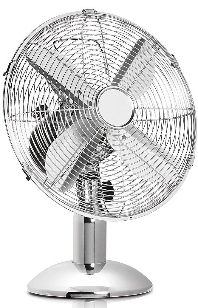 Dealberry 10" Or 12" Oscillating Metal Table Fan Chrome