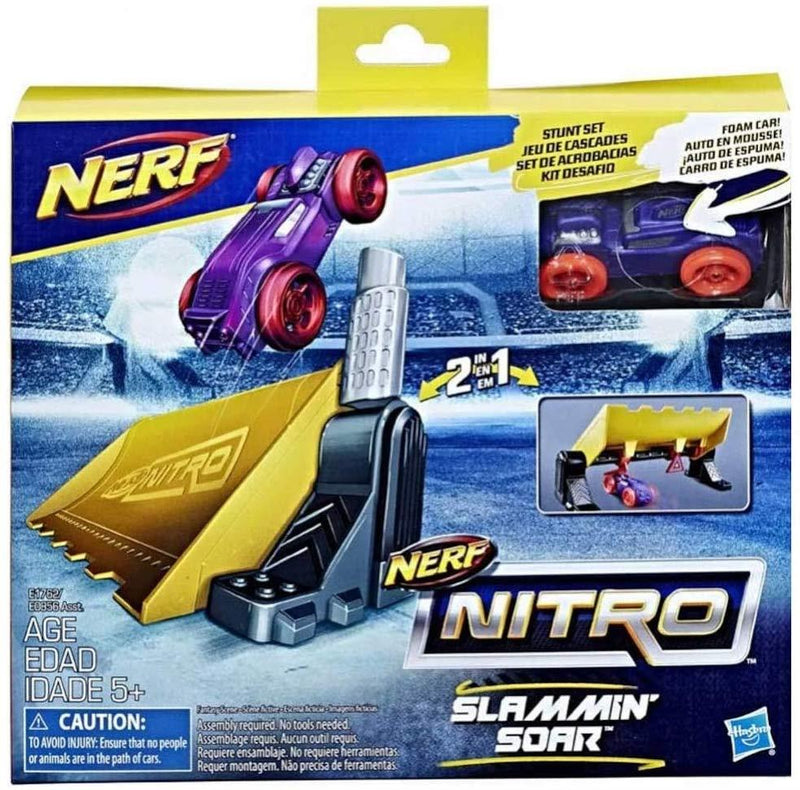 Nerf Nitro Double Action Stunt Foam Car Set - Purple Car