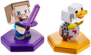MINECRAFT EARTH BOOST MINIS ATTACKING STEVE & SPAWNING CHICKEN Figures