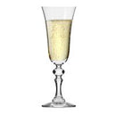 Krosno Champagne Glasses | Krista collection| 150 ml | Pack of 6