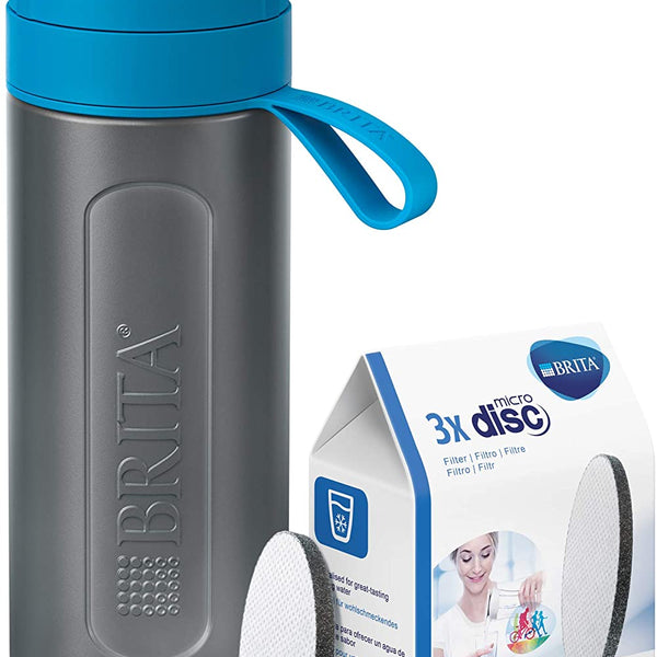 BRITA Fill and Go Active Sports Water Filter Bottle BPA Free Blue 60