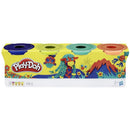 Play-Doh 4 Pack of Wild Non-Toxic colours for Kids 2 Years and up, 4 oz Cans