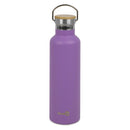 Homiu Water Bottle with Carrying Handle Insulated Double Walled Hot or Cold Stainless Steel Vacuum Flask Reusable (Purple, 750 ml)
