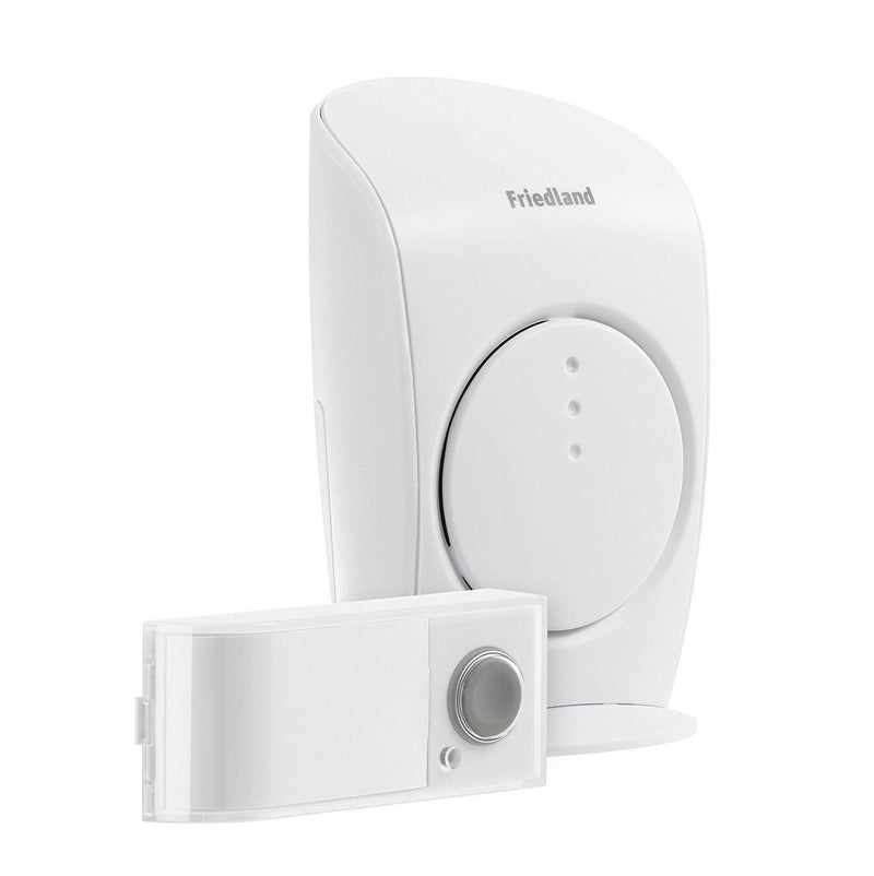 Honeywell Friedland Evo+ 150m Wireless Portable White Doorbell