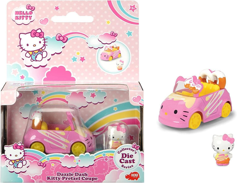 Hello Kitty Dazzle Dash Bretzel Car Simba 253241003 Collectible Diecast Toys