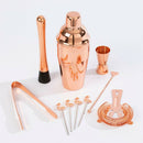 Homiu Rose Gold Cocktail Shaker Set, 10 Pack Copper Boston Shaker Stainless Mixer Set