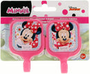 Stor Disney Minnie Set of 2 Square Plastic Adhesive Hanger, Children's