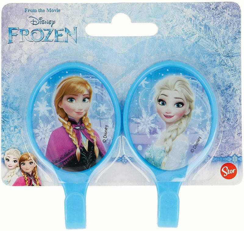 Stor Disney Frozen Set of 2 Oval Plastic Adhesive Hangers, Children's
