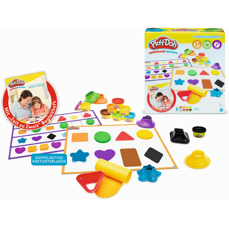 German Playdoh Colours and Shapes Toy Gifts Kids Sensory Xmas Present Sets NEW