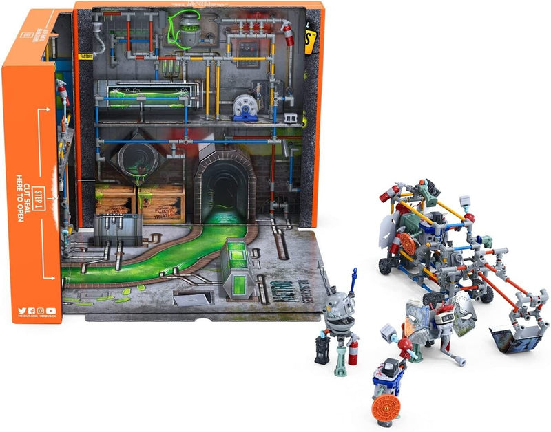Hexbug Junkbots Large Factory Metro Sewer System Playset 285 Piece Action Figure