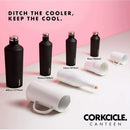 Corkcicle Canteen Insulated Stainless Steel Water Bottle Rose Metallic 9oz