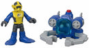 FISHER-PRICE JURASSIC WORLD IMAGINEXT SUB DINO CATCHER HERO ACTION FIGURE SET