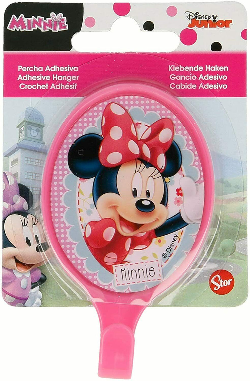 Stor Disney Minnie Hanger Children's Easy Large Oval Plastic Adhesive