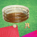 Floatopia Clear Swimming Paddling Pool With Glitter 3 Ring 90 X 30CM Summer Swim