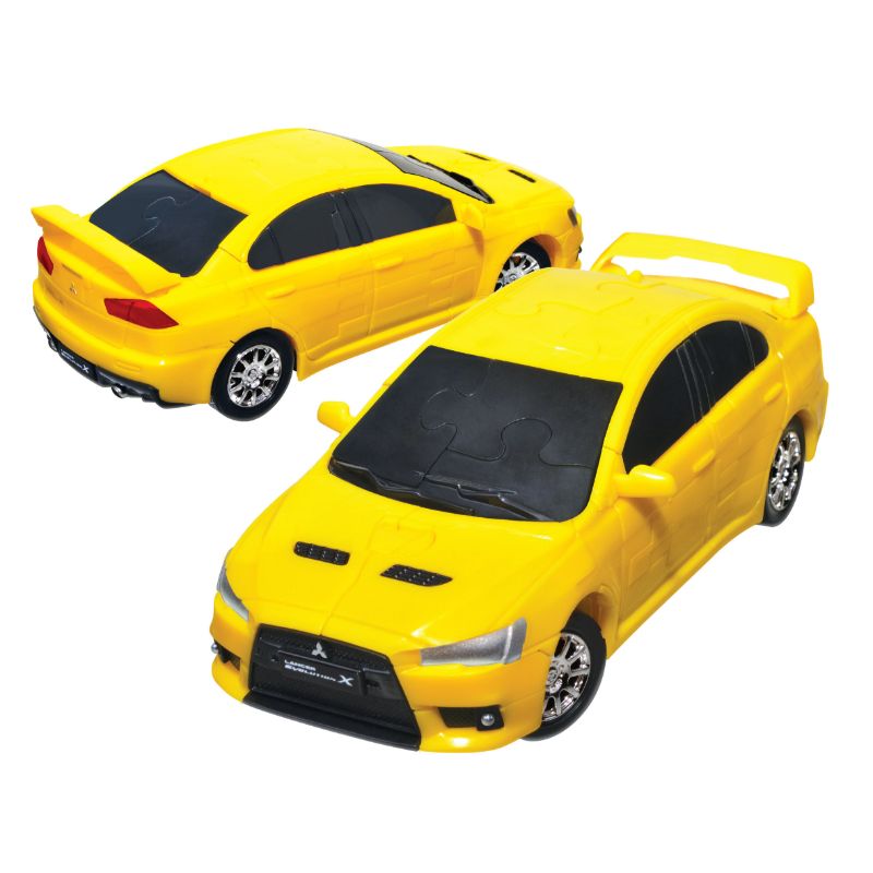 Mitsubishi Lancer EVO X 3D Puzzle Yellow Solid – 65 Pieces