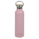 Homiu Water Bottle with Carrying Handle Insulated Double Walled Hot or Cold Stainless Steel Vacuum Flask Reusable (Pink, 750 ml)