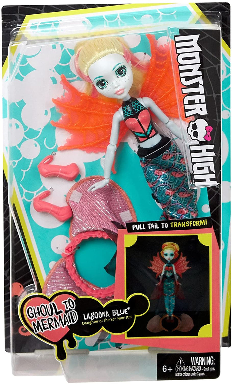 Monster High Ghoul to Mermaid Lagoona Blue Transformation Doll