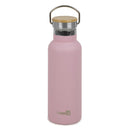 Homiu Water Bottle with Carrying Handle Insulated Double Walled Hot or Cold Stainless Steel Vacuum Flask Reusable (Pink, 500 ml)