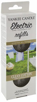 Yankee Candle ScentPlug Air Freshener Refill, Clean Cotton, Glass, White, EHF Refill Twin Pack