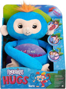 Fingerlings HUGS - BORIS (Blue)- Friendly Interactive Plush Monkey Toy - by WowWee