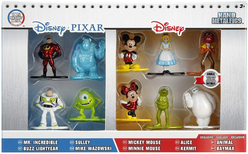 Metals Diecast Nano Metalfigs Disney Pixar 10 Pk 1.65"
